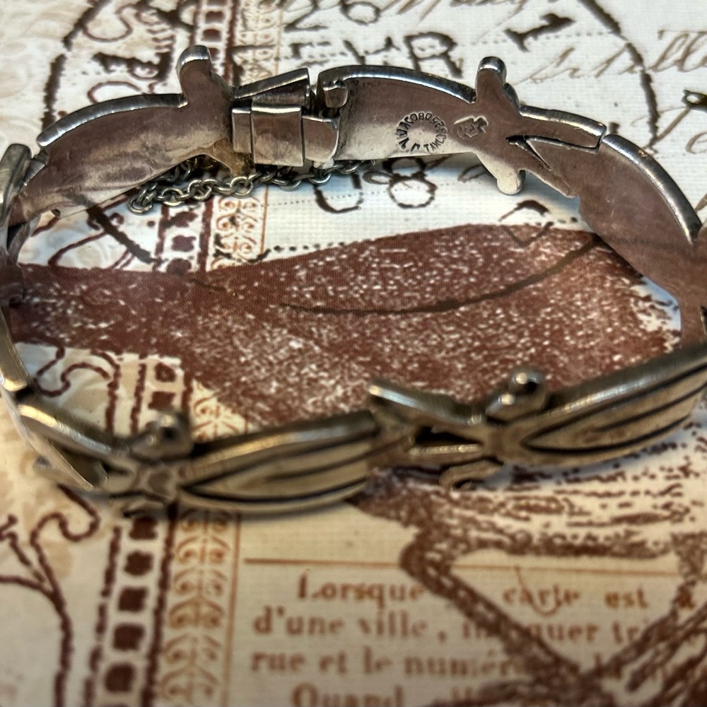JV JACOB VINTAGE TAXCO midcentury modern Sterling Silver vintage bracelet - Picture 4 of 10